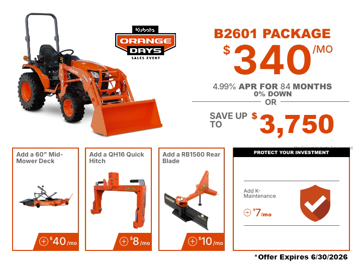 Tractor Packages - Grand Kubota